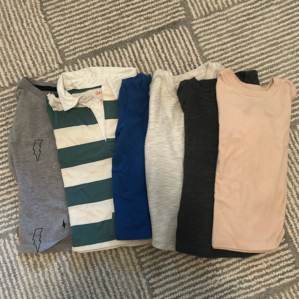 Set of 6 Target brand Cat & Jack long sleeve